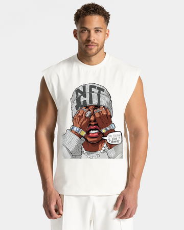 Men's Cotton Sleeveless Printed Tank Top | Soft & Breathable Gym Undershirts for Daily Wear