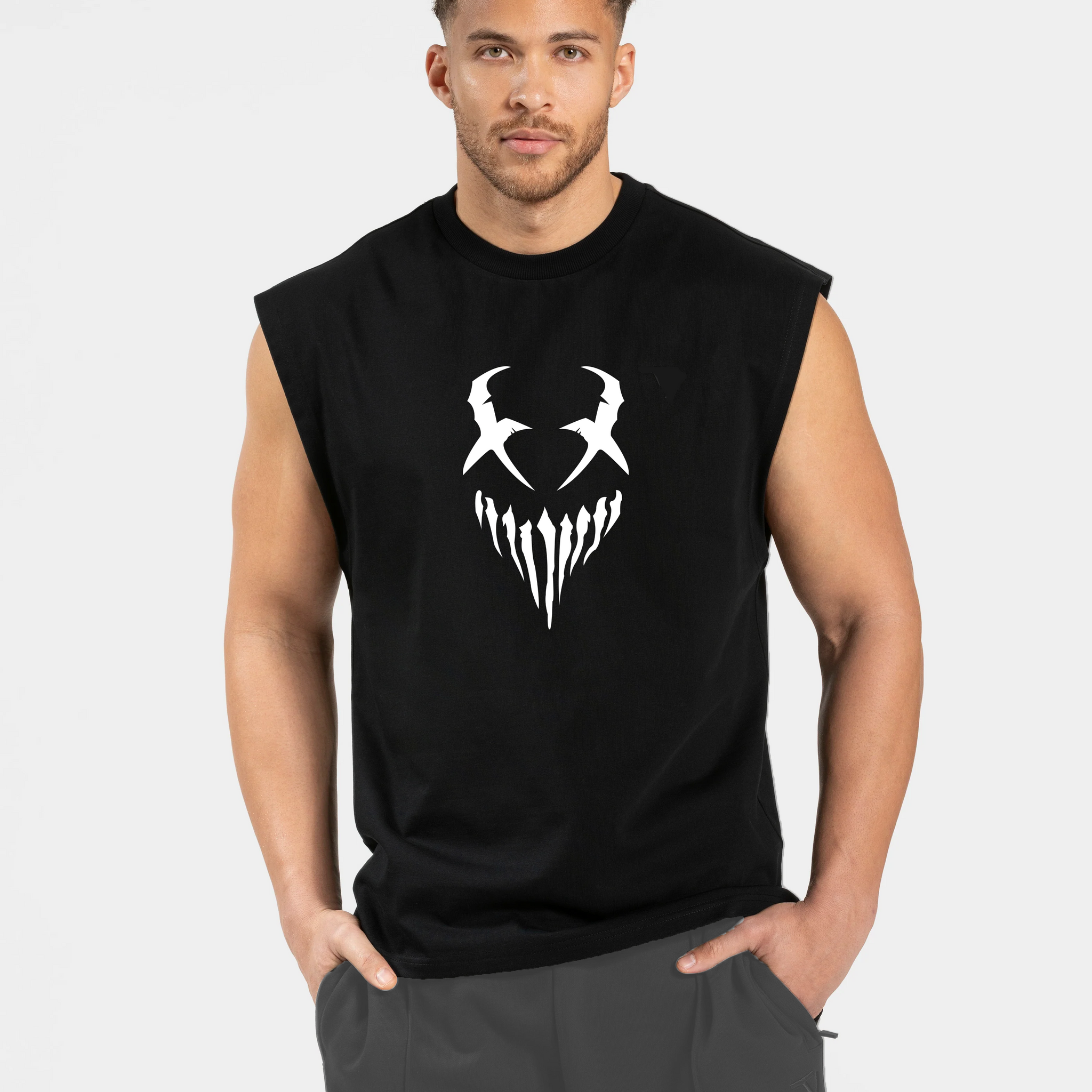 Men's Cotton Sleeveless Printed Tank Top | Soft & Breathable Gym Undershirts for Daily Wear