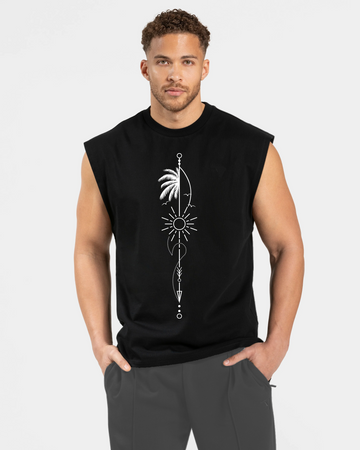 Men's Cotton Sleeveless Printed Tank Top | Soft & Breathable Gym Undershirts for Daily Wear